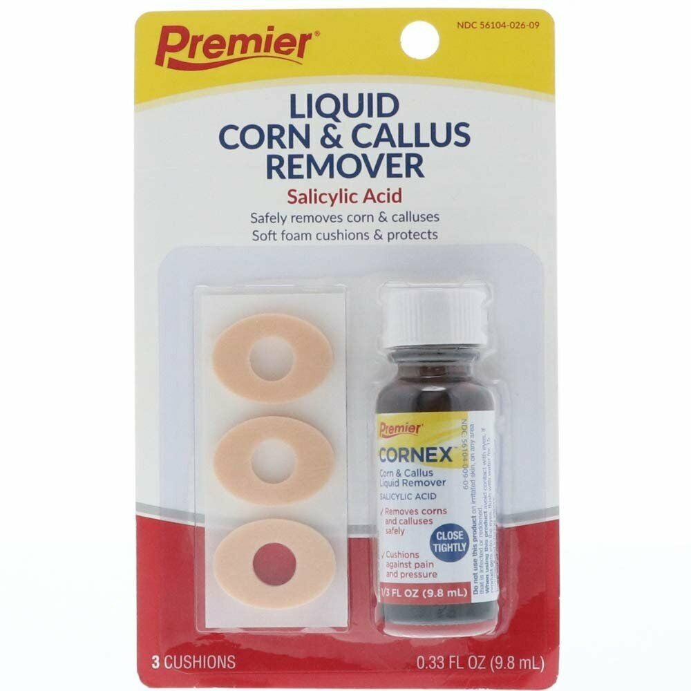 Premier Cornex Corn And Callus Remover Liquid, 0.5 Oz